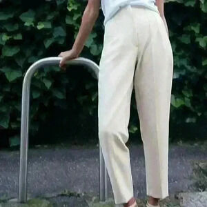 ZARA Pants with a High Waist - Brick Red